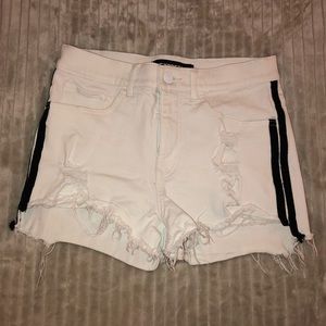 High rise Express white shorts